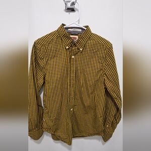 Levi's Men's Yellow Plaid Casual Shirt